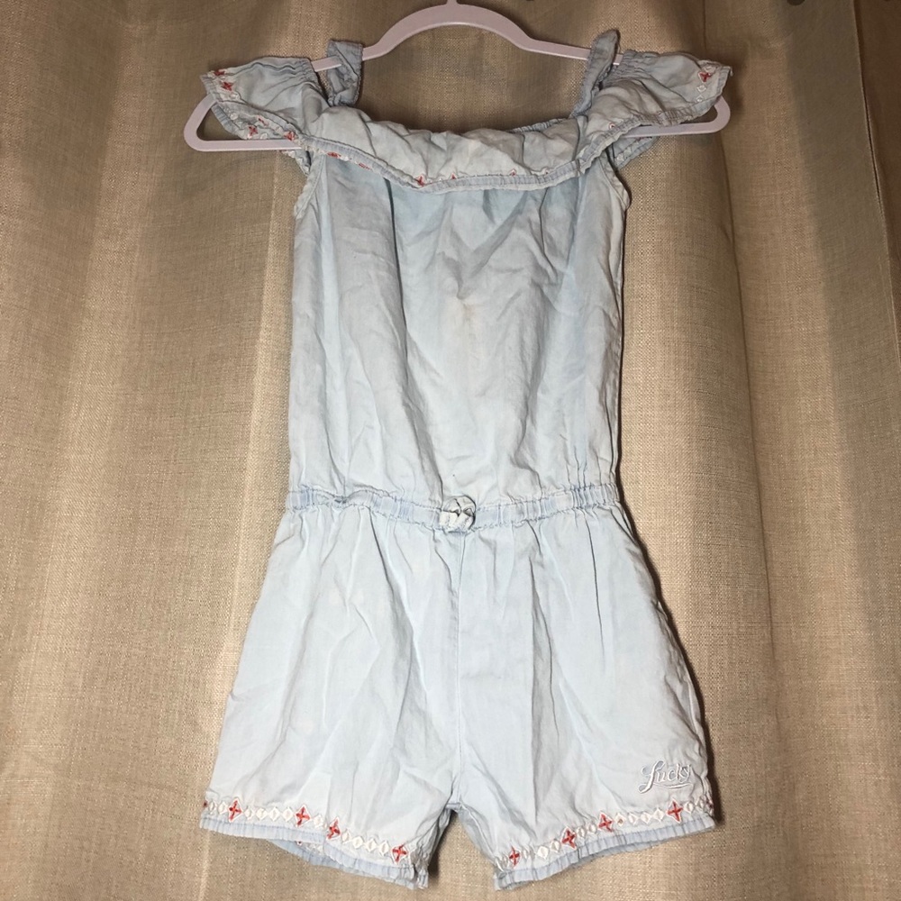 Girl Denim Romper